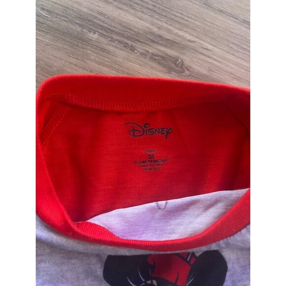 Disney Pajamas Top Minnie Mouse 100% Polyester Flame Resistant 3T - Picture 5 of 9